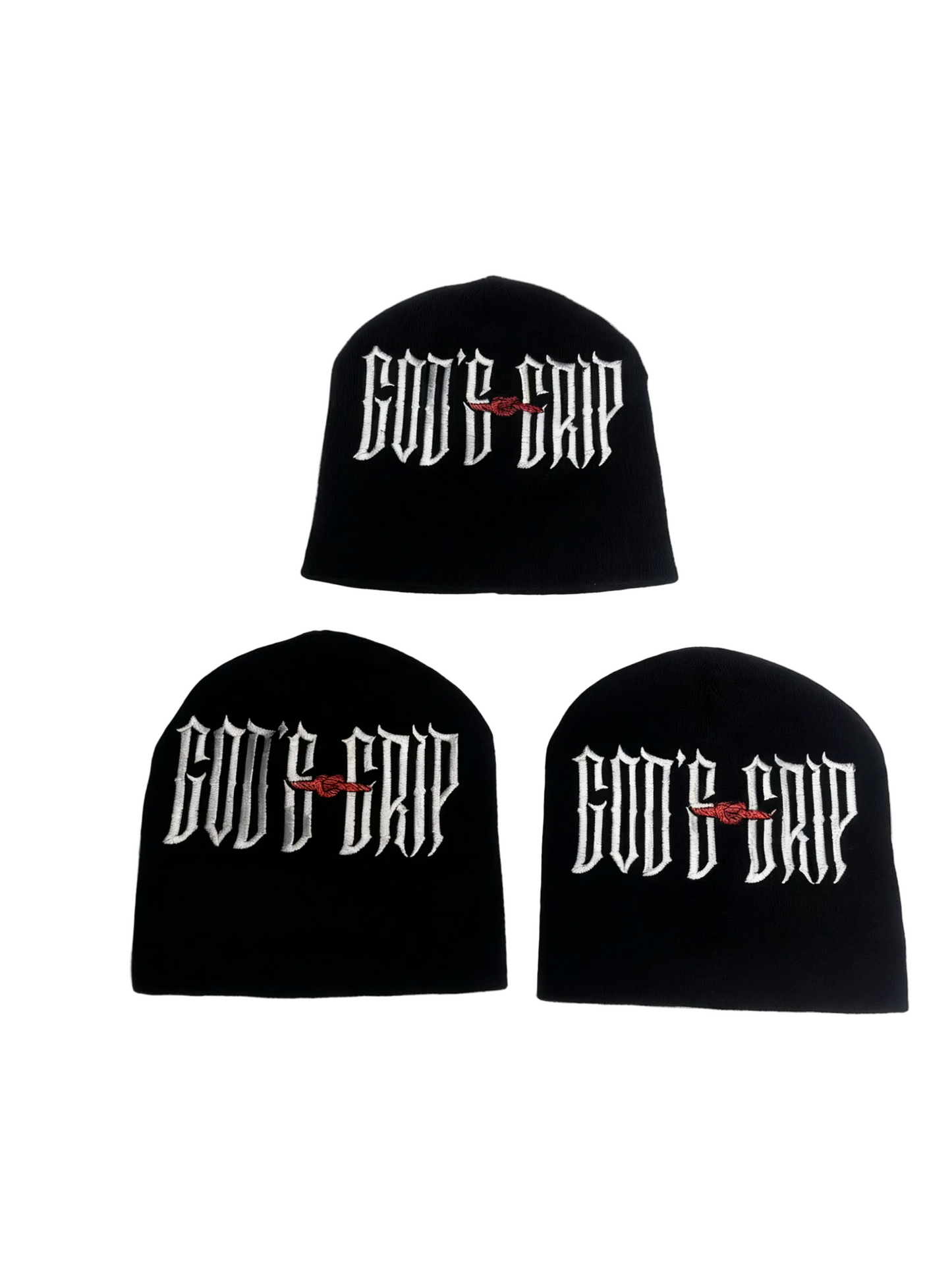 God's Grip Beanie Black Hat